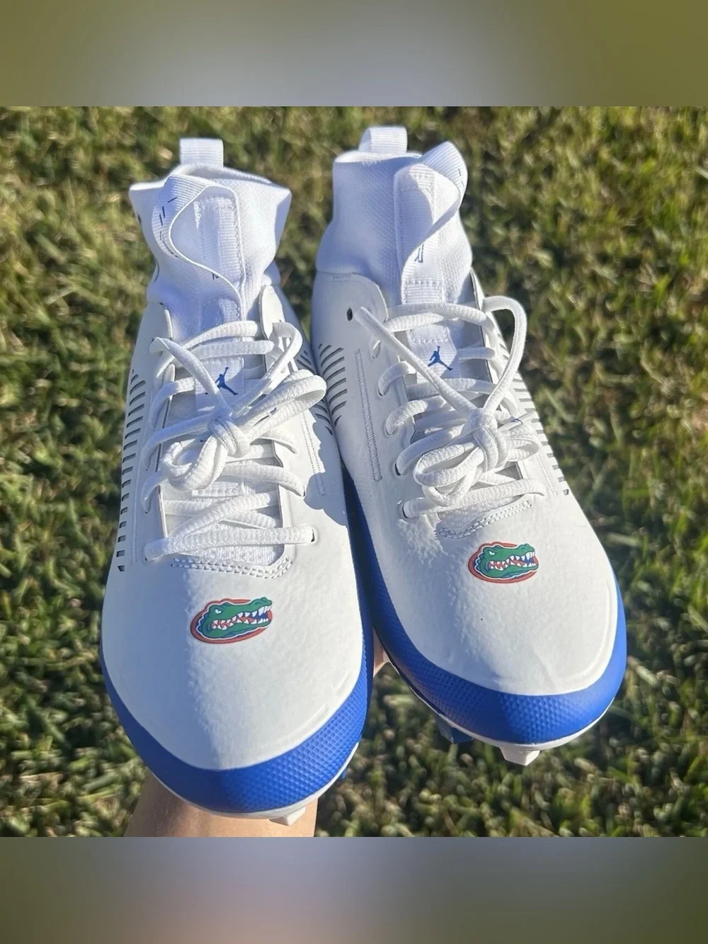 JORDAN VAPOR EDGE PRO 2 FLORIDA GATORS CLEATS PE SIZE 9 MEN